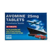 avomine tablets 25mg