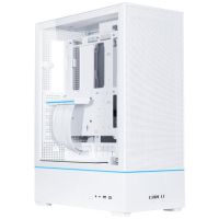 lian-li sup01 mid tower argb cristal templado usb-c 32 blanca