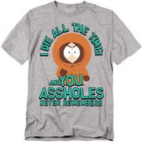 south park camiseta you assholes never remember para mujer