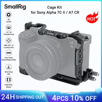 kit de jaula smallrig a7c ii para sony alpha 7c ii  alpha 7cr placa de liberacion rapida incorporada con abrazadera de cable con soporte para zapatos -4422
