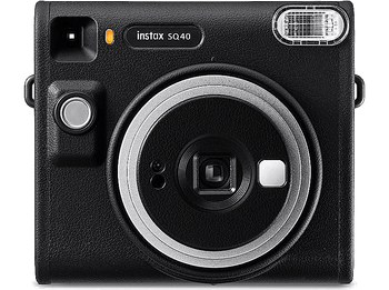 Cámara instantánea - Fujifilm Instax SQ40, Flash integrado, Exposición automática, Lente y espejo selfie, Negro