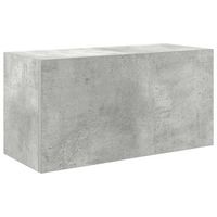 mueble de pared bano madera ingenieria gris hormigon 60x25x30cm vidaxl