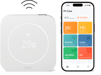 Sensor de temperatura - tado X(2ª gen.), Control preciso, Manejo intuitivo, Batería recargable, Funciones inteligentes, Blanco