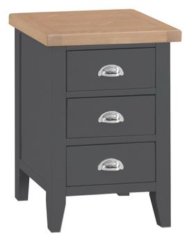 Eden Oak and Grey Large Bedside