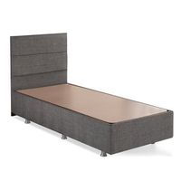 canape individual y cabecero silver-90 x 190 gris
