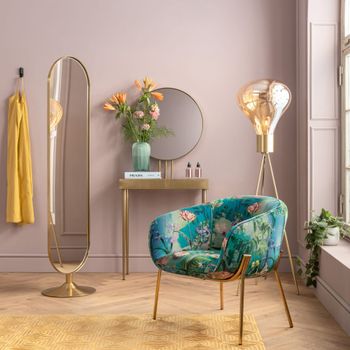 Espejo pie 40x170cm oro