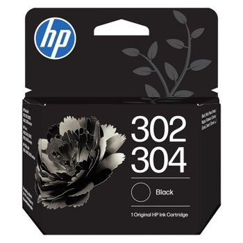 HP 302/304 Cartucho de Tinta Original Negro Compatible con Impresoras DeskJet ENVY y OfficeJet