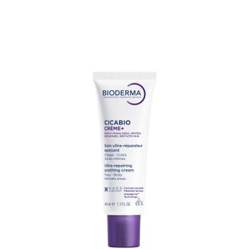 Bioderma Cicabio Creme+ Ultra-Repairing Soothing Healing Cream for Face & Body with Hyaluronic Acid 40ml