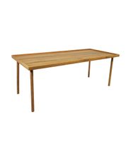 mesa de centro de madera maciza de acacia color beige 40 x 60 x 120 cm