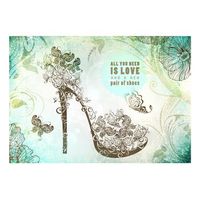 papel pintado 3d - all you need is  a new pair of shoes 250x175 cm