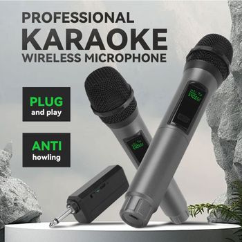 Micrófono Inalámbrico Profesional LMBGM W6 con Batería Recargable, Ideal para KTV y Karaoke en Casa
