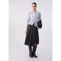 liu jo chaqueta de punto cardigan en lana con argyle para mujer