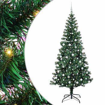 Árbol De Navidad | Decoraciones De Navidad Artificial Preiluminado Verde 240 Cm
