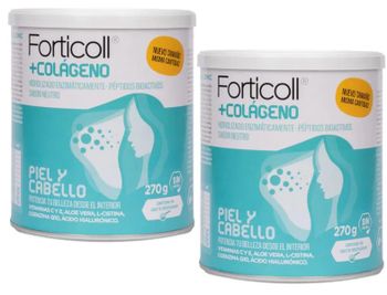 Forticoll Colágeno Bioactivo Piel & Cabello 2x270 gr