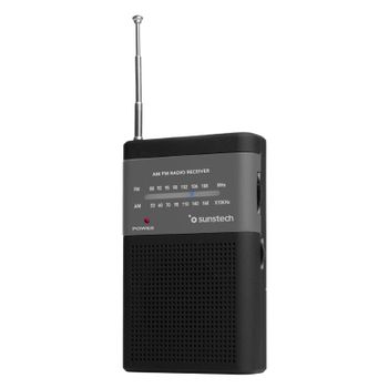 Sunstech RPS42 Radio Portátil Analógica Negra