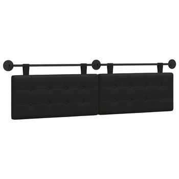Cabecero，panel De Cabecero Colgante Negro Cuero Sintético