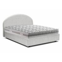 talamo italia cama individual con contenedor luna made in italy cama con revestimiento de tela apertura frontal con colchon de 80x190 cm incluido blanco