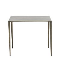 mesa auxiliar de metal gris