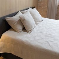 naturals - colcha bouti - 50 algodon - 50 poliester - jacquard - sofia