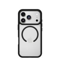 funda para movil otterbox react magsafe cover plastico negro transparente para iphone 17 pro