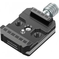 lanxire abrazadera rapida arca-swiss aluminio rosca doble 14-38 placa de montaje resistente para dji ronin ssc negro