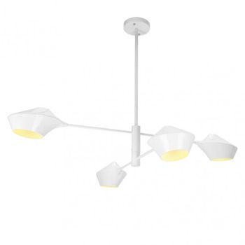 Lampara BEIJING de 4 luces en acabado blanco Fabrilamp
