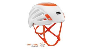 Casco de escalada petzl sirocco blanco naranja