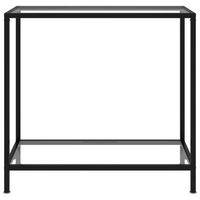 mesa de consola  mesa de entrada  mesa auxiliar transparente vidrio templado 80x35x75 cm