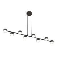 lampara colgante solvi negro 8 luces