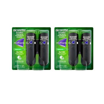 Nicorette Quickmist Freshmint 1mg Mouth Spray Duo - 2 Pack