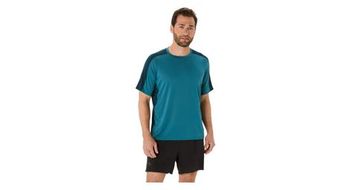 Maillot de manga corta asics fujitrail elite azul hombre