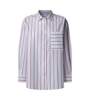 pepe jeans para mujer pl305004 camisa cherry blanco l casual algodon manga larga