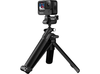 Trípode - GoPro 3 Way Grip 2.0, Tres formas, Brazo plegable, Negro