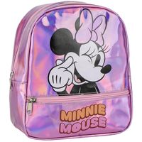 dessins animes mochila mochila casual iridiscente con bolsillo fucsia para nina