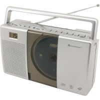 sistema estereo portatil soundmaster rcd1185 digital fm cd lcd gris