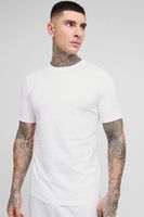 camiseta tall basica ajustada blanco