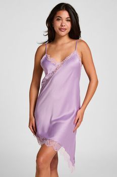 Hunkemöller Slipdress Asymmetric Morado