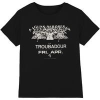 guns n roses camiseta manga larga troubadour flyer para hombre