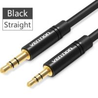 cable estereo vention balbd 35mm macho a 25mm macho 50cm negro cobre puro pvc