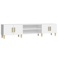 mueble tv  mueble de salon  mesa de tv madera contrachapada blanco 180x315x40 cm