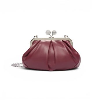 Weekend Max Mara para mujer. 2625516114600 Bolso de Piel Prati granate (OSFA), Casual, Fiesta, Clásico