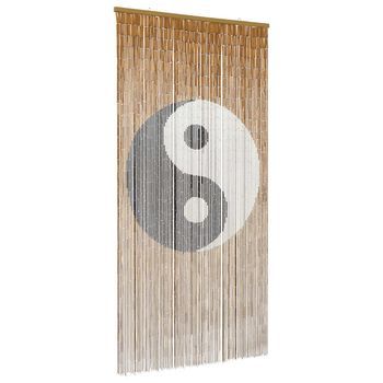 Cortina De Puerta Insectos Multicolor 100 X 200 Cm Bambú Vidaxl