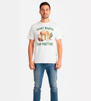 mc2 saint barth para hombre arn0004 camiseta panettone blanco xl casual algodon manga corta