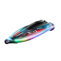 jjrc-s25-yw barco rc de alta velocidad 24g con motores sin escobillas duales luces coloridas impermeable modelo de v