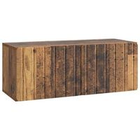 mueble de tv de pared 785 x 31 x 30 cm madera envejecida vidaxl