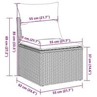 conjunto de sofas para exteriores incluye cojines conjunto de 7 piezas