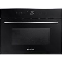 rangemaster rmb45mcblss built-in combination microwave - black  stainless steel stainless steel