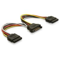 cable delock power sata 15pin a 2x sata hdd 015 m