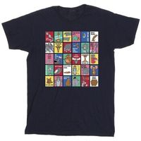 dessins animes camiseta grid squares para hombre