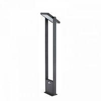 popa - foco solar negro de 100 cm y 4000 k para jardin beneito faure